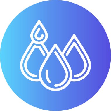 Bir damla su ikonunun vektör illüstrasyonu