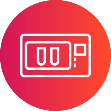 vektör lcd simgesi illüstrasyonu