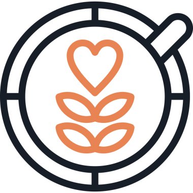 Buğday. Web simgesi basit tasarım