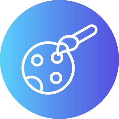 Topun bir simgesinin vektör illüstrasyonu