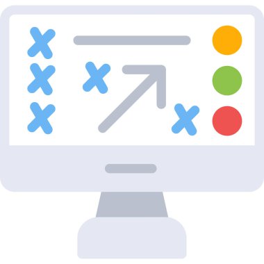 Bilgisayar. Web simgesi basit tasarım