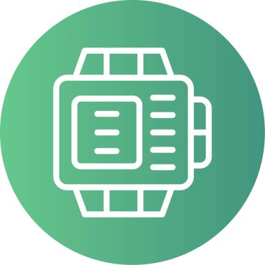 Akıllı çocuk. Web simgesi basit illüstrasyon