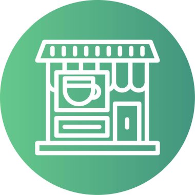 benzersiz depolama vektör çizgisi simgesi