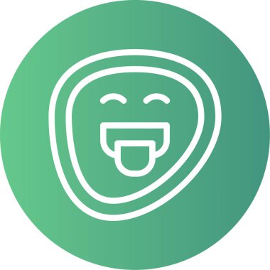 Yüz ifadesi vektör çizgisi simgesine sahip eşsiz bir ifade