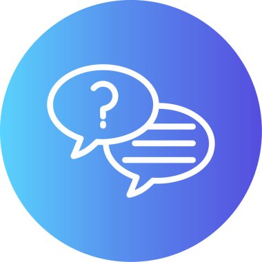 Sohbet simgesi vektör illüstrasyonu