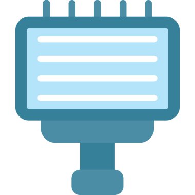 bilgisayar donanım aygıtı simgesi doldurulmuş ana hatlar biçiminde