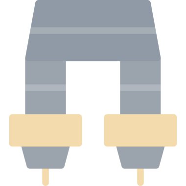 giysi moda ikonu düz stil