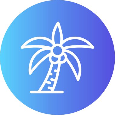 Bir ağaç simgesinin vektör illüstrasyonu