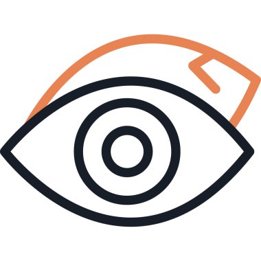 Göz simgesi vektör illüstrasyonu