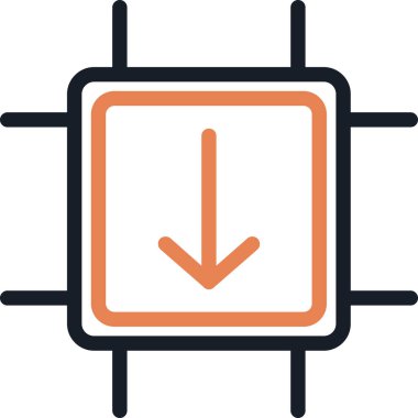 Seo simgesinin vektör illüstrasyonu