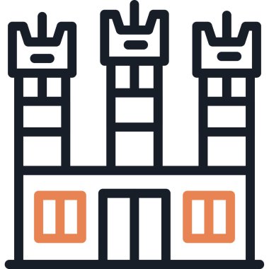 taslak biçiminde mimari şehir simgesi oluşturuluyor