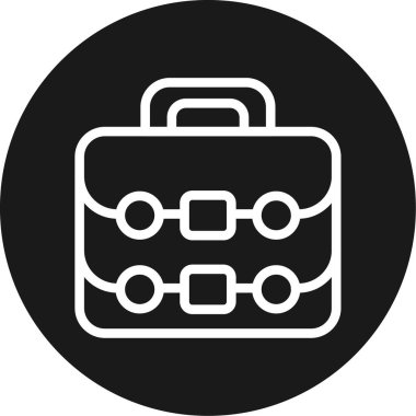 evrak çantası vektör simgesi modern illüstrasyon