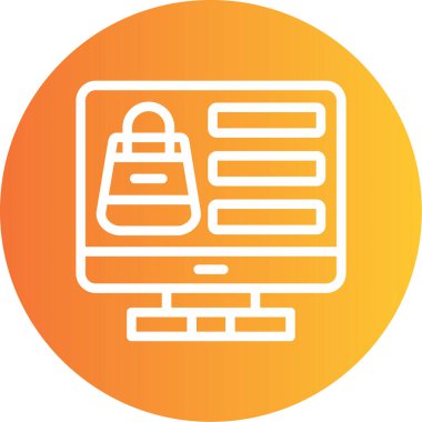 Alışveriş çantası vektör illüstrasyonu