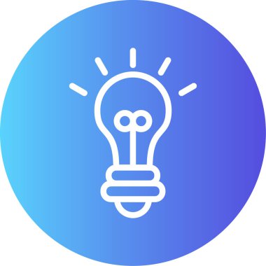 Ampul. Web simgesi basit illüstrasyon