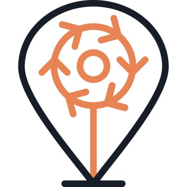 Hedef. Web simgesi basit illüstrasyon