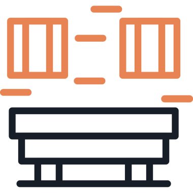 kanepe modern simge, vektör illüstrasyonu