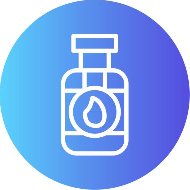 Bir gaz simgesinin vektör illüstrasyonu