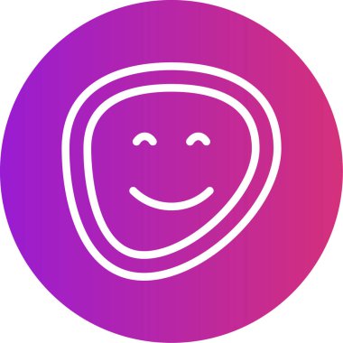 Kişisel ve ticari kullanım için gülümseme vektör simgesi simgesi vektör çizimi..