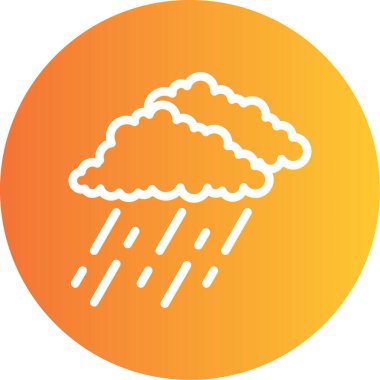 Bulut simgesi vektör illüstrasyonu