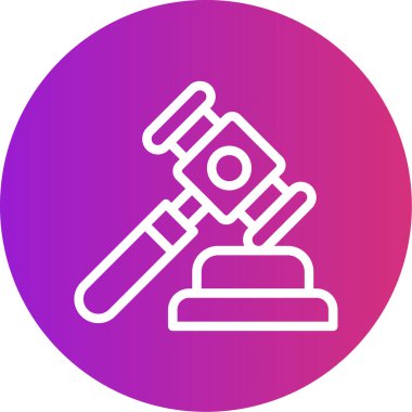 Güzel Hammer vektör satırı simgesi