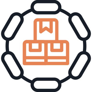 şebeke. Web simgesi basit illüstrasyon