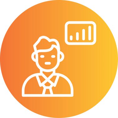 İş simgesinin vektör illüstrasyonu