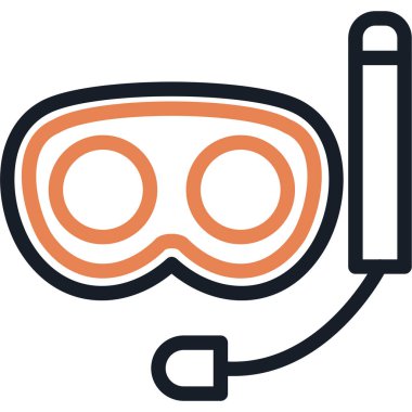 maske simgesi. vektör illüstrasyonu