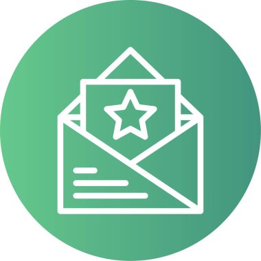 zarf simgesi vektör illüstrasyonu