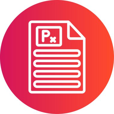 Dosya belgesi simgesinin vektör illüstrasyonu