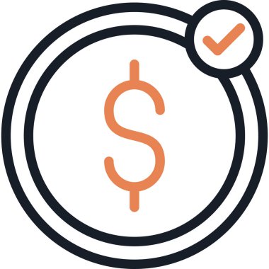 Dolar Sikkesi. Basit tasarım