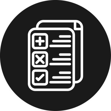 Belge simgesinin vektör illüstrasyonu