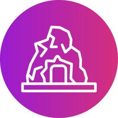 Anıt. Web simgesi basit tasarım