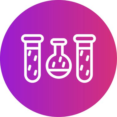 vector illustration of test tubes icon