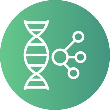 dna. Web simgesi basit illüstrasyon
