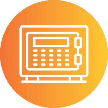 Hesap makinesi. Web simgesi basit illüstrasyon