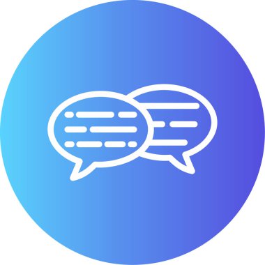 konuşma kabarcığı vektör çizimi