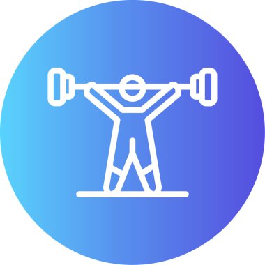 Dambılı bir adamın vektör çizimi