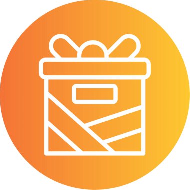 Hediye. Web simgesi basit illüstrasyon