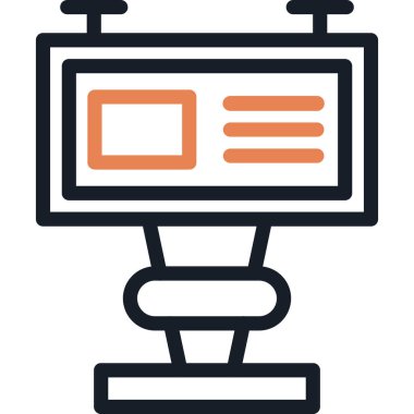 Bilgisayar. Web simgesi basit illüstrasyon