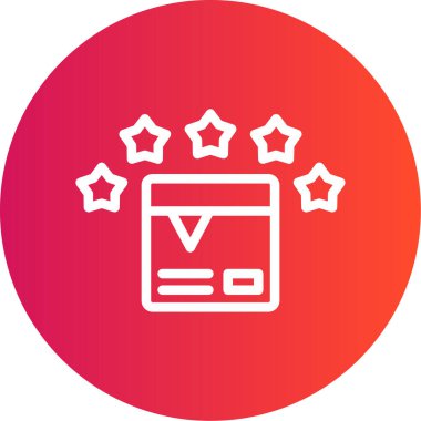 Takvimli yıldızın vektör illüstrasyon simgesi