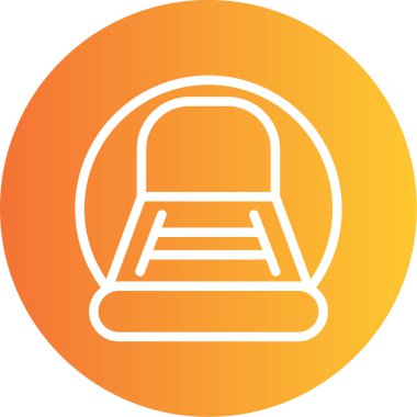 Şapkalı bir kadının vektör simgesi