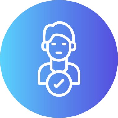 Kullanıcı simgesinin vektör çizimi