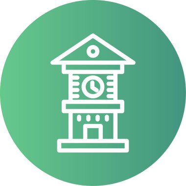 Eşsiz Saat Vektör Satırı Simgesi