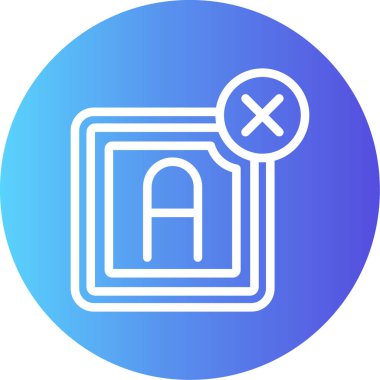 A harfinin vektör illüstrasyonu