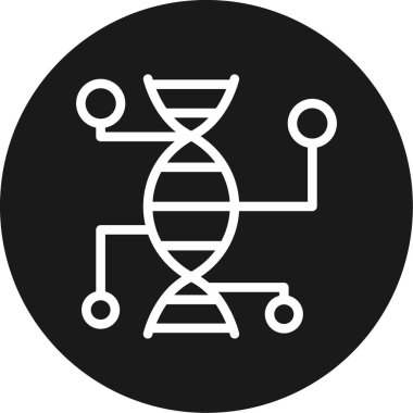 DNA simgesi vektör illüstrasyonu