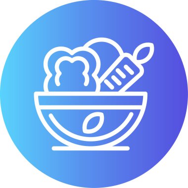 vektör dondurma kasesi