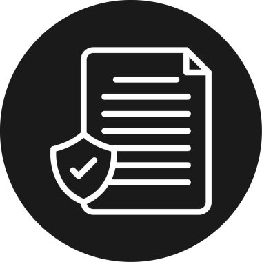 Belge. Web simgesi basit illüstrasyon