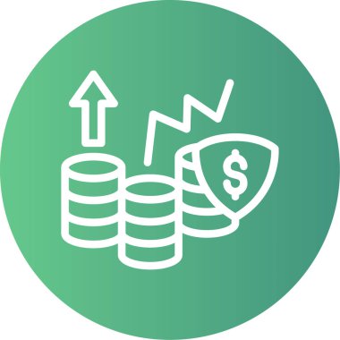 Dolar simgesi vektör illüstrasyonu