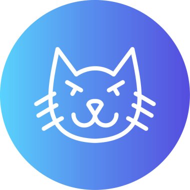 kedi simgesi, vektör illüstrasyonu