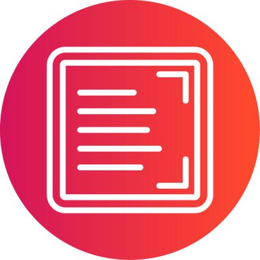 Belge simgesinin vektör illüstrasyonu